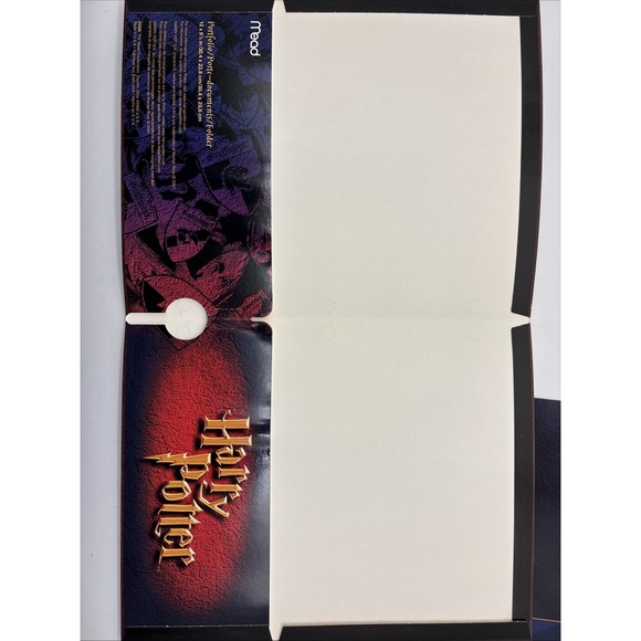 Mead Harry Potter Portfolio Pocket Folder Lot of 2 Vintage - Picture 4 of 11